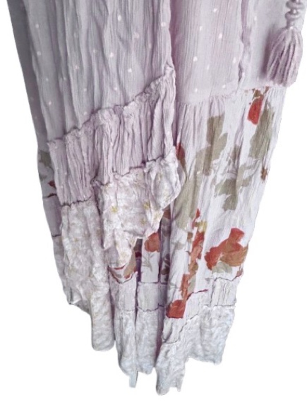 Beautiful Bare It All Free People Dress Floral Boho Designer Midi Peasant Fairy - Picture 4 of 16